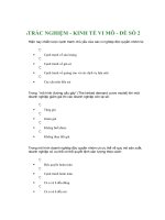 TRẮC NGHIỆM - KINH TẾ VI MÔ - ĐỀ SỐ 2 ppt