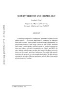 Supersymmetry and cosmology   j  feng