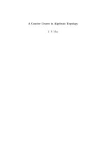 a concise course in algebraic topology - may j.p.