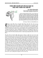 PHẦN MỀM NGUỒN MỞ HÒN ĐÁ XANH VÀ VIỆC PHÁT TRIỂN THƯ VIỆN SỐ docx