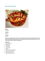 Mực nhồi thịt xốt cà pot