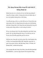 Xây dựng thương hiệu trong bối cảnh kinh tế không thuận lợi potx