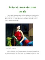 Ba họa sỹ và cuộc chơi tranh sơn dầu pot