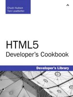 HTML5 Developer’s Cookbook