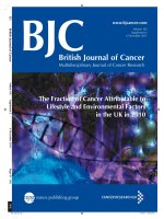 The Fraction of Cancer Attributable to Lifestyle and Environmental Factors in the UK in 2010 docx