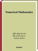 numerical mathematics - a. quarteroni, a. sacco, f. saleri