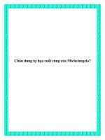 Chân dung tự họa cuối cùng của Michelangelo? pdf