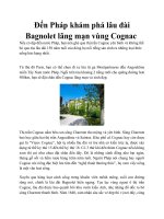 Đến Pháp khám phá lâu đài Bagnolet lãng mạn vùng Cognac pdf