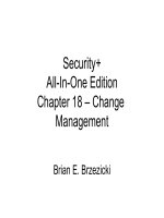 Chapter 18 – Change Management docx