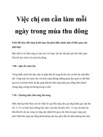 Việc chị em cần làm mỗi ngày trong mùa thu đông docx