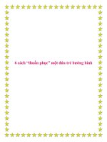 6 cách “thuần phục” một đứa trẻ bướng bỉnh. potx