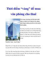 Thời điểm “vàng” để mua văn phòng cho thuê pdf