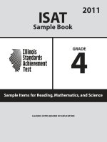 ISAT Sample Book 4: Sample Items for Reading,Mathematics, and Science 2011 pot