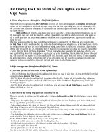 Tư tưởng Hồ Chí Minh về chủ nghĩa xã hội ở Việt Nam