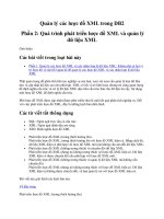 Quản lý các lược đồ XML trong DB2 Phần 2: Quá trình phát triển lược đồ XML và quản lý dữ liệu XML pptx