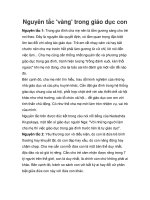 Nguyên tắc ''''vàng'''' trong giáo dục con pptx