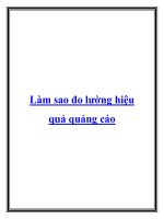Làm sao đo lường hiệu quả quảng cáo ppt