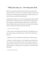 Nhiếp ảnh nâng cao - Cách dùng đèn flash pot