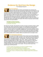 Evidence for God from the Design ppt