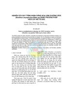 Nghiên cứu quy trình nhân giống hoa cẩm chướng SP25 (Dianthus caryophyllus Make up) bằng phương pháp nuôi cấy mô tế bào pot