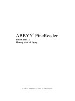 Hướng dẫn sử dụng ABBYY FineReader 11 pptx