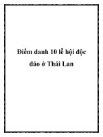Điểm danh 10 lễ hội độc đáo ở Thái Lan pptx