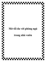 Mở tối đa với phòng ngủ trong nhà vườn docx