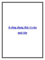 4 công dụng thú vị của quả táo pot