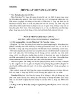 Tài liệu môn pháp luật đại cương