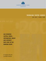 Working pAper series no 1041/ A pril 2009: An economic cApitAl model integrAting credit And interest rAte risk in the bAnking book doc