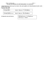 Các bài tập trong các đề thi đại học và cao đẳng môn hoá docx