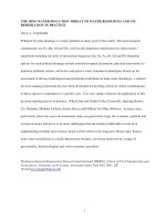 THE MINE WATER POLLUTION THREAT TO WATER RESOURCES AND ITS REMEDIATION IN PRACTICE pdf