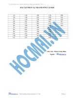 Đáp án bài tập phản xạ nhanh sóng cơ học