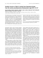 Báo cáo khoa học: Detailed structure of lipid A isolated from lipopolysaccharide from the marine proteobacterium Marinomonas vaga ATCC 27119T pot