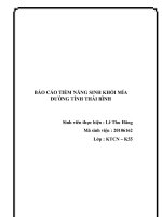 báo cáo tiềm năng sinh khối mía đường tỉnh thái bình