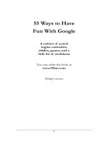 55 Ways to Have Fun With Google ppt