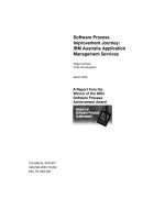 Software Process Improvement Journey: IBM Australia Application Management Services ppt