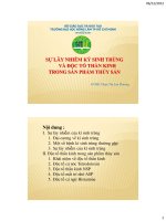 SỰ LÂY NHIỄM KÝ SINH TRÙNG VÀ ĐỘC TỐ THẦN KINH TRONG SẢN PHẨM THỦY SẢN ppt