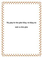 Mẹ giúp bé thư giãn bằng vài động tác mát-xa đơn giản pptx