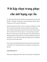 9 bí kíp chọn trang phục che mỡ bụng cực ổn pptx