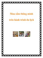 Mua sắm thông minh trên hành trình du lịch pdf