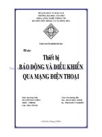 thiết bị báo động và điều khiển qua mạng điện thoại