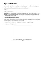 Lịch sử 12 Bài 17