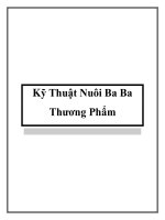 Kỹ Thuật Nuôi Ba Ba Thương Phẩm pdf