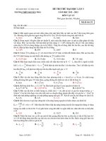 Đề Thi Đại Học Khối A, A1 Vật Lý 2013 - Phần 8 - Đề 9 potx