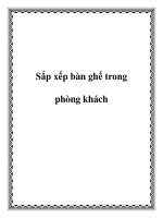 Sắp xếp bàn ghế trong phòng khách pot