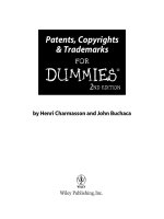 Patents, copyrights & trademarks for DUMmIES 2nd