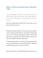 Hội thảo về Triển lãm ảnh nghệ thuật toàn quốc: Nghệ thuật hay cổ động? pdf