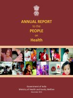 ANNUAL REPORT to the PEOPLE on Health ppt
