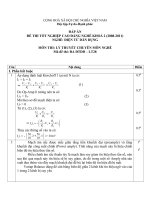 đáp án đề thi lí thuyết tốt nghiệp khóa 2 - điện tử dân dụng - mã đề thi đtdd - lt (28)
